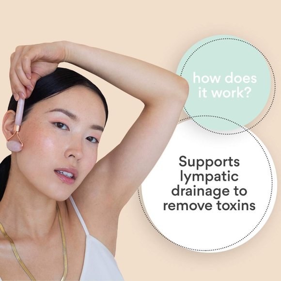 NEW Natural Pink Jade Roller for Glowing Skin - Picture 4 of 8